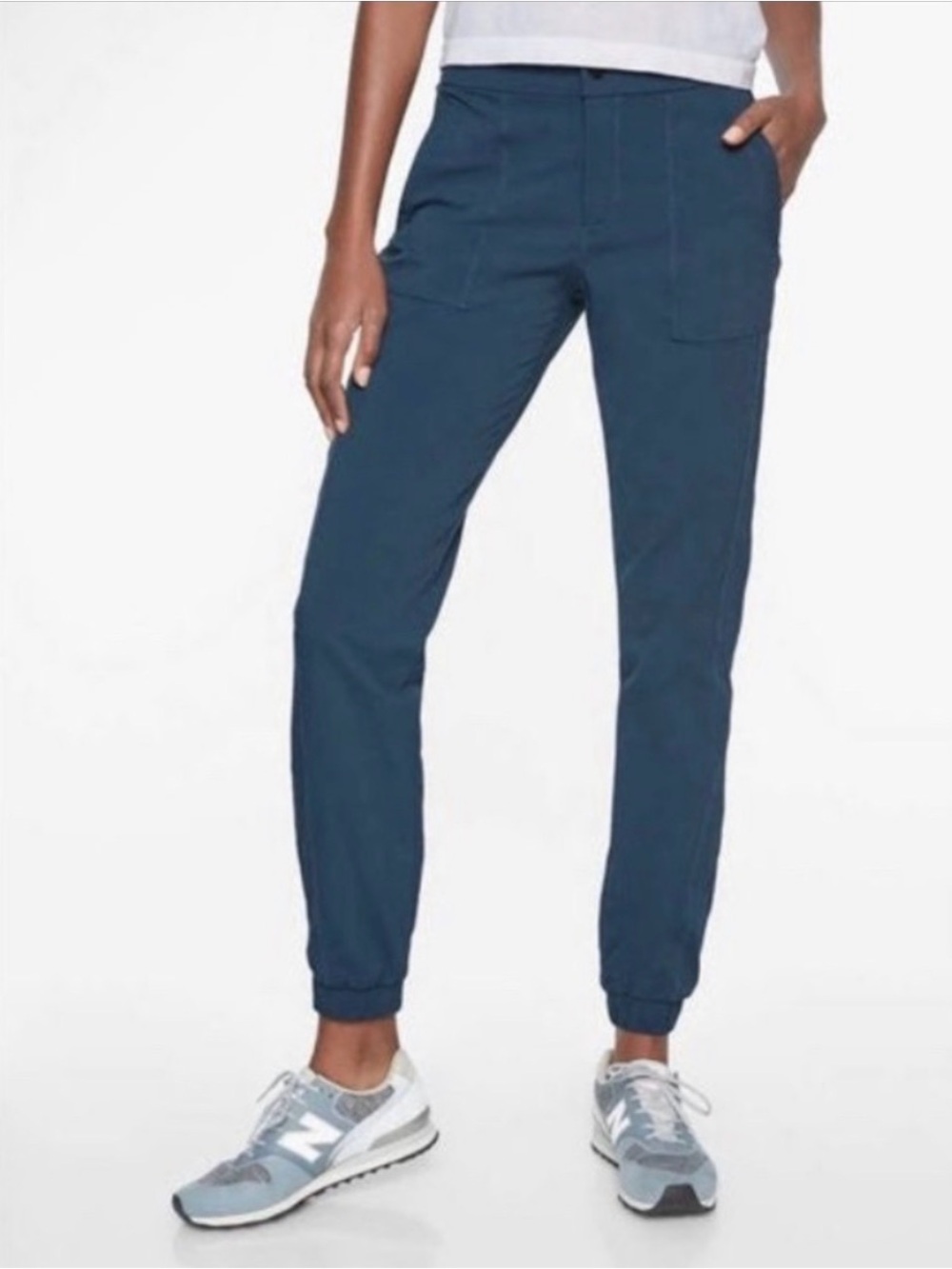 Athleta Trekkie Jogger 2.0 - blue, size 8
